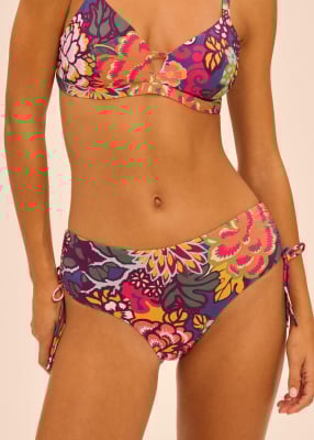 Bas de bikini culotte taille haute 